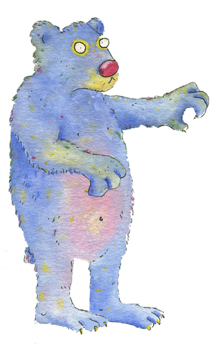 Cartoon: bär Teddy (medium) by sabine voigt tagged bär,teddy,haustier,märchen,säugetier,fabel