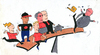 Cartoon: chef boss (small) by sabine voigt tagged chef,boss,industrie,arbeitgeber,arbeitnehmer,tarif,gehalt