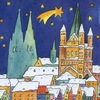 Cartoon: Köln winter weihnachten (small) by sabine voigt tagged köln,winter,weihnachten,schnee,weihnachtsmarkt,dom,rhein