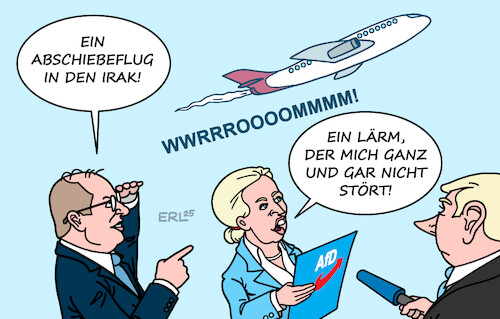 Abschiebefluglärm