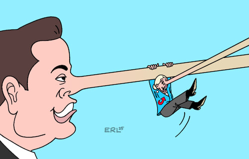 Cartoon: Aufschwung für die AfD (medium) by Erl tagged politik,elon,musk,gespräch,alice,weidel,afd,aufschwung,lügen,fake,news,nase,pinocchio,karikatur,erl,politik,elon,musk,gespräch,alice,weidel,afd,aufschwung,lügen,fake,news,nase,pinocchio,karikatur,erl