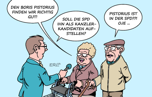 Cartoon: Das geheime Leben des Boris P. (medium) by Erl tagged politik,neuwahlen,spd,kanzlerkandidat,olaf,scholz,beliebtheit,boris,pistorius,diskussion,austausch,karikatur,erl,politik,neuwahlen,spd,kanzlerkandidat,olaf,scholz,beliebtheit,boris,pistorius,diskussion,austausch,karikatur,erl