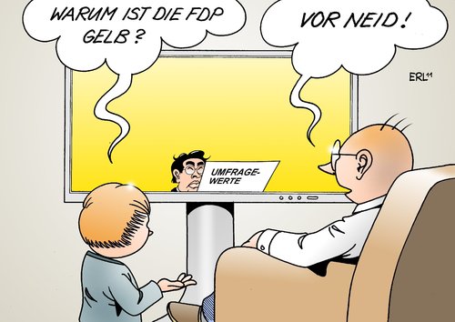 Cartoon: FDP (medium) by Erl tagged neid,gelb,umfragetief,umfragewerte,rösler,philipp,vorsitzender,chef,parteitag,partei,fdp,fdp,partei,parteitag,chef,vorsitzender,rösler,umfragewerte,umfragetief,gelb,neid