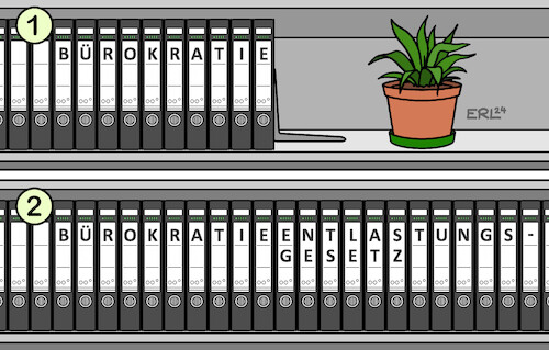 Cartoon: Fortschritt (medium) by Erl tagged politik,verwaltung,bürokratie,bürokratieabbau,bürokratieentlastungsgesetz,ampel,karikatur,erl,politik,verwaltung,bürokratie,bürokratieabbau,bürokratieentlastungsgesetz,ampel,karikatur,erl