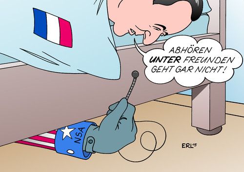 Cartoon: Frankreich NSA (medium) by Erl tagged frankreich,präsident,präsidenten,chirc,sarkozy,hollande,überwachung,spionage,abhören,nsa,geheimdienst,usa,unter,freunden,freunde,freund,bett,mikrofon,feind,karikatur,erl,frankreich,präsident,präsidenten,chirc,sarkozy,hollande,überwachung,spionage,abhören,nsa,geheimdienst,usa,unter,freunden,freunde,freund,bett,mikrofon,feind
