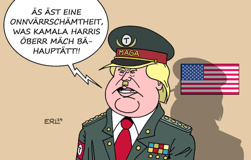 Cartoon: Ist Trump ein Faschist? (medium) by Erl tagged politik,usa,kamala,harris,behauptung,donald,trump,faschist,sympathien,adolf,hitler,wahrheit,lüge,karikatur,erl,politik,usa,kamala,harris,behauptung,donald,trump,faschist,sympathien,adolf,hitler,wahrheit,lüge,karikatur,erl