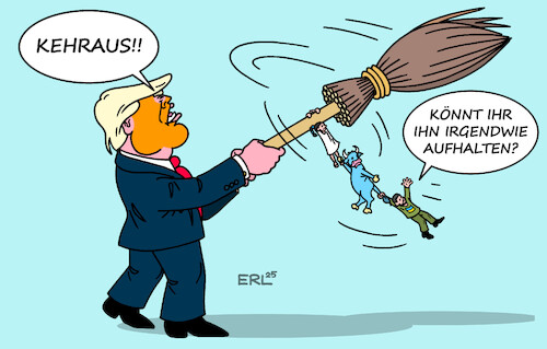 Cartoon: Kehraus (medium) by Erl tagged politik,usa,trump,zerstörung,weltordnung,eu,europa,stier,ukraine,selenskyj,kehraus,karneval,fastnacht,fasching,karikatur,erl,politik,usa,trump,zerstörung,weltordnung,eu,europa,stier,ukraine,selenskyj,kehraus,karneval,fastnacht,fasching,karikatur,erl