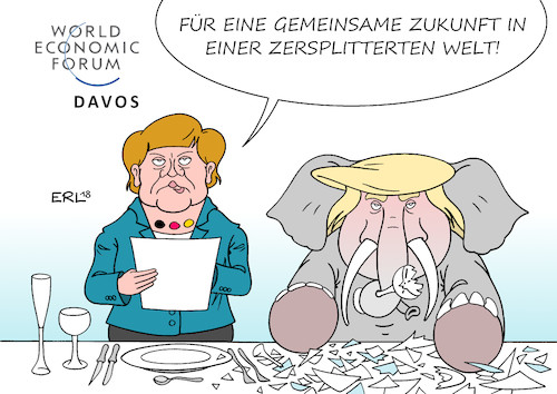 Merkel Davos