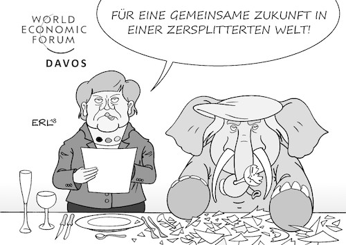 Merkel Davos