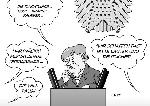 Merkel erkältet