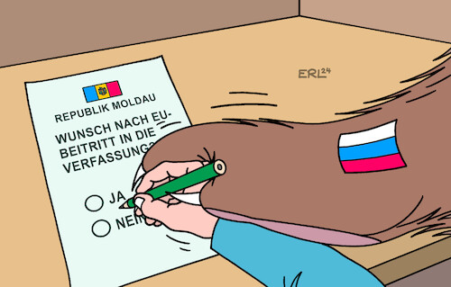 Cartoon: Moldau (medium) by Erl tagged politik,republik,moldau,wahl,präsidentin,referendum,eu,perspektive,einflussnahme,manipulation,russland,bär,karikatur,erl,politik,republik,moldau,wahl,präsidentin,referendum,eu,perspektive,einflussnahme,manipulation,russland,bär,karikatur,erl