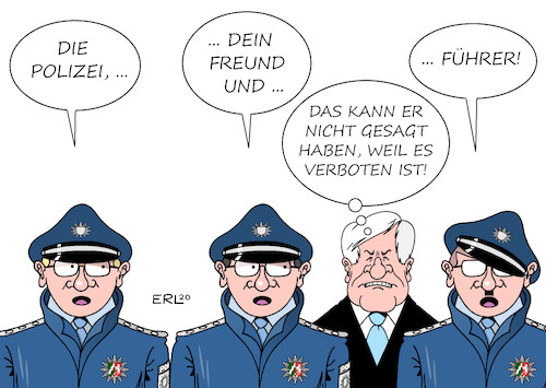 Cartoon: Polizei II (medium) by Erl tagged politik,polizei,nrw,chatgruppe,whatsapp,rechtsextremismus,rassismus,nationalsozialismus,netzwerk,häufung,einzelfälle,innenminister,horst,seehofer,karikatur,erl,politik,polizei,nrw,chatgruppe,whatsapp,rechtsextremismus,rassismus,nationalsozialismus,netzwerk,häufung,einzelfälle,innenminister,horst,seehofer,karikatur,erl