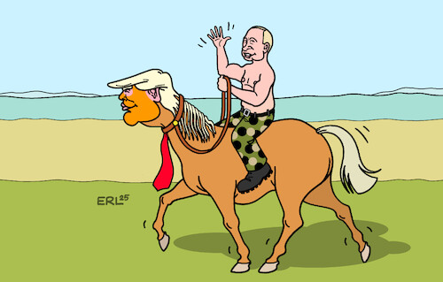 Cartoon: Ross und Reiter (medium) by Erl tagged politik,annäherung,usa,russland,putin,reiter,pferd,trump,karikatur,erl,politik,annäherung,usa,russland,putin,reiter,pferd,trump,karikatur,erl