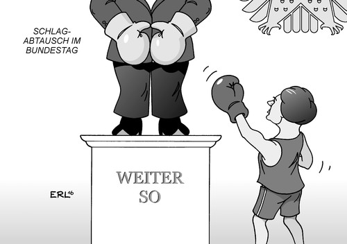 Schlagabtausch im Bundestag