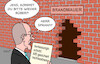 Cartoon: AfD (small) by Erl tagged politik,verfassungsschutz,afd,gesichert,rechtsextrem,diskussion,cdu,brandmauer,merz,spahn,karikatur,erl