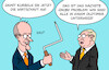 Cartoon: Booster (small) by Erl tagged politik,merz,regierung,steuererleichterungen,wirtschaft,investitionsbooster,infrastruktur,digitales,veraltet,karikatur,erl