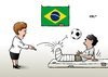 Cartoon: Brasilien (small) by Erl tagged brasilien,armut,ungerechtigkeit,protest,infrastruktur,sozial,gesundheit,gipsbein,dilma,rousseff,fußball,weltmeisterschaft,prestige,projekt