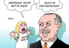 Cartoon: Demokratie Erdogan (small) by Erl tagged türkei,militärputsch,präsident,erdogan,säuberung,wiederherstellung,demokratie,rettung,retter,demonstration,demo,deutschland,köln,türken,video,leinwand,live,schaltung,verbot,bundesverfassungsgericht,handpuppe,bauchredner,karikatur,erl