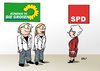 Cartoon: Die Grünen im Umfragehoch (small) by Erl tagged bündnis,90,die,grünen,grüne,spd,umfrage,umfragewert,überholt,groß,prozent,wähler,stimmen,wahl