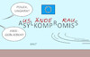Cartoon: EU-Asylkompromiss (small) by Erl tagged politik,europa,europäische,union,eu,gipfel,beratung,asylkompromiss,verweigerung,blockade,polen,ungarn,rechtspopulismus,nationalismus,fremdenfeindlichkeit,wand,graffiti,ausländer,raus,karikatur,erl