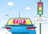 Cartoon: FDP (small) by Erl tagged fdp,freie,demokratische,partei,liberale,bundestagswahl,bundestag,einzug,regierung,koalition,ampel,rot,gelb,grün,spd,bündnis,90,die,grünen,auto,bundeskanzleramt,bundeskanzler,karikatur,erl