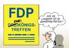 Cartoon: FDP Dreikönigstreffen (small) by Erl tagged fdp,dreikönigstreffen,generalsekretär,christian,lindner,rücktritt,krise,führungskrise,partei,vorsitz,philipp,rösler