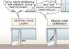 Cartoon: FDP in Panik (small) by Erl tagged fdp,wahl,landtagswahl,bayern,niederlage,landtag,bundestagswahl,zweitstimme,leihstimme,kampagne,gefahr,cdu,second,hand,laden,pfandhaus,leihhaus
