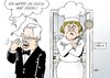 Cartoon: Koch und Kellner (small) by Erl tagged koch,roland,rücktritt,politik,karriere,ende,stagnation,merkel,angela,bundespolitik,hessen,kellner