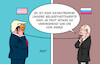 Cartoon: Leidensgenossen (small) by Erl tagged politik,beliebtheit,beliebtheitswerte,rückgang,einbruch,usa,trump,irankrieg,russland,putin,ukrainekrieg,deutschland,merz,reformen,wirtschaft,karikatur,erl