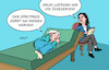 Cartoon: Lockerungsübungen (small) by Erl tagged politik,irankrieg,anstieg,ölpreis,benzin,diesel,autofahren,teuer,freigabe,ölreserven,wirtschaftsministerin,reiche,karikatur,erl