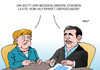 Cartoon: Merkel Tsipras (small) by Erl tagged griechenland,krise,wirtschaft,finanzen,euro,schulden,eu,ezb,iwf,hilfe,bedingung,reformen,sparkurs,hilfspaket,widerstand,eigene,leute,cdu,csu,union,syriza,merkel,tsipras,karikatur,erl