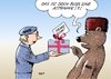 Cartoon: NATO und Russland (small) by Erl tagged nato,russland,bedrohung,freundschaft,attrappe