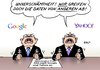 Cartoon: NSA Google Yahoo (small) by Erl tagged usa,geheimdienst,nsa,spionage,überwachung,abhören,skandal,internet,telefon,smartphone,daten,google,yahoo,nutzer,bericht,zeitung,washington,post,medien