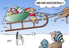 Cartoon: Ostern (small) by Erl tagged ostern,wetter,sturm,kälte,schnee,osterhase,nikolaus,santa,claus,weihnachtsmann,karikatur,erl