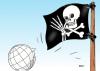 Cartoon: Piraterie (small) by Erl tagged piraten,piratenflagge,erde,lange,nase
