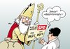 Cartoon: Sigmar Gabriel (small) by Erl tagged spd partei parteitag vorsitz wiederwahl sigmar gabriel verluste leicht abgenommen nikolaus geschenk