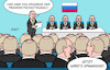 Cartoon: Spannung in Russland (small) by Erl tagged politik,russland,wahl,präsident,diktator,wladimir,putin,ausschalten,verhaften,ermorden,opposition,abschaffung,meinungsfreiheit,pressefreiheit,gleichschaltung,medien,manipulation,wahlfälschung,ergebnis,feststehen,sieger,spannung,überraschung,autokratie,alleinherrschaft,karikatur,erl