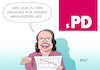 Cartoon: SPD Analyse (small) by Erl tagged politik,spd,bundestagswahl,niederlage,analyse,gründe,kanzlerkandidatur,zeitpunkt,soziale,gerechtigkeit,soziales,andrea,nahles,karikatur,erl