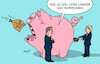 Cartoon: Steuerschätzung (small) by Erl tagged politik,finanzen,steuerschätzung,mehreinnahmen,haushaltslöcher,bund,länder,kommunen,klingbeil,sparschwein,karikatur,erl