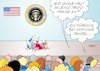 Cartoon: Trump Pressekonfernz II (small) by Erl tagged usa,präsident,donald,trump,amt,führung,chaos,pannen,pressekonferenz,wut,trotz,trotzphase,kleinkind,beschimpfung,medien,lügenpresse,fakenews,fake,news,karikatur,erl