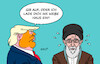 Cartoon: Ultimative Drohung (small) by Erl tagged politik,krieg,israel,iran,trump,forderung,kapitulation,chamenei,weißes,haus,karikatur,erl