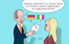 Cartoon: Vermittlerin (small) by Erl tagged politik,eu,konflikt,usa,donald,trump,grönland,zölle,merz,italien,meloni,vermittlerin,postfaschistin,karikatur,erl