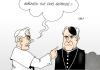 Cartoon: Widerruf (small) by Erl tagged papst,benedikt,bischof,williamson,holocaust,leugner,widerruf