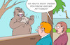 Cartoon: Wie kommt sie jetzt da drauf? (small) by Erl tagged politik,politischer,aschermittwoch,bayern,bier,reden,macht,imponiergehabe,gorilla,zoo,karikatur,erl