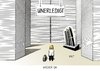 Cartoon: Wieder da (small) by Erl tagged merkel,bundeskanzlerin,urlaub,ende,rückkehr,arbeit,arbeitsplatz,unerledigt,aufgaben,riesig