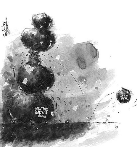Cartoon: DAP - out of coalation (medium) by mystudio69 tagged cartoon