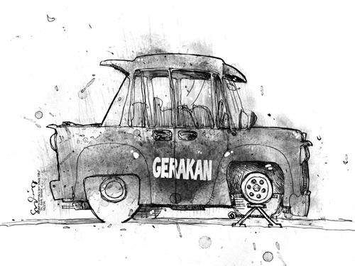 Cartoon: GERAKAN (medium) by mystudio69 tagged cartoon