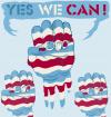 Cartoon: YES WE CAN!!! (small) by John Bent tagged us election 2008 barack obama yes we can