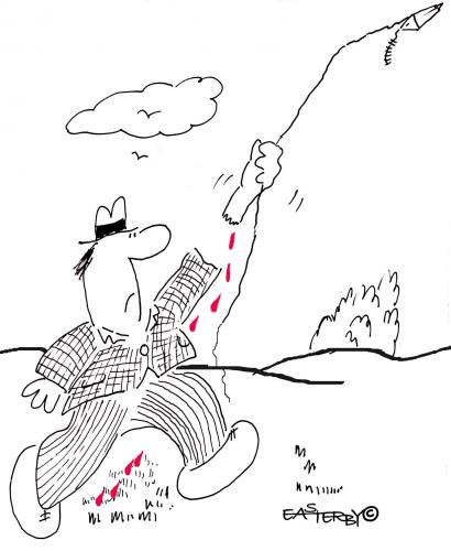 Cartoon: Bloody Kite (medium) by EASTERBY tagged kiteflying
