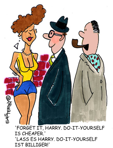 Cartoon: Do it yourself (medium) by EASTERBY tagged ladies,men